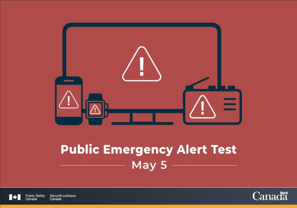 Public Emergency Alert Test is scheduled on May 5, 2021