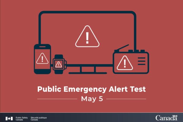 Public Emergency Alert Test is scheduled on May 5, 2021